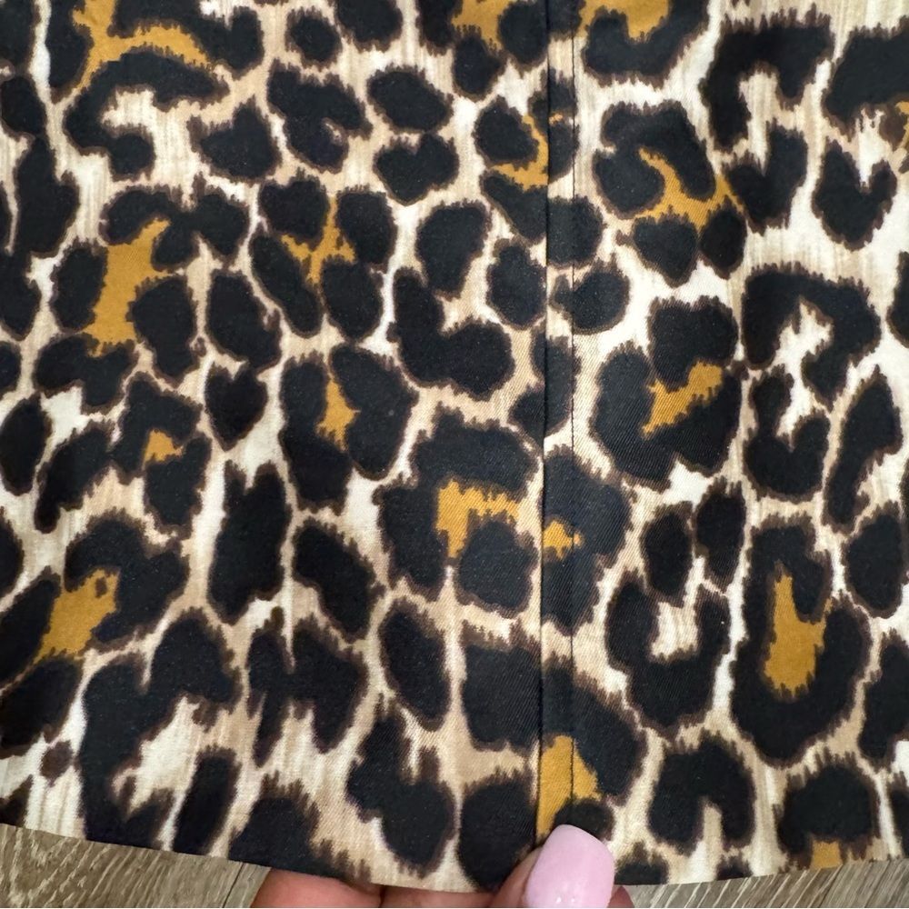 J. Crew A line Animal Print shift Dress - Picture 6 of 10